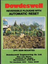 Dowdeswell Reversible Ploughs with Automatic Reset Brochure Leaflet