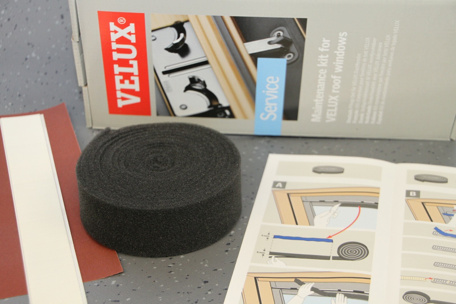 Original Velux Pflegeset ZZZ220, ZZZ220K, ZZZ145 oder Filter, Dichtung