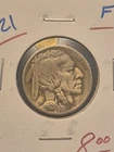Lot Of 5 1921 Buffalo Nickel Coin Collection.  Some High Quality Coins