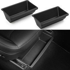 Under Seat Storage Box for 2026 Tesla Model Y Juniper, Hidden Organizer Tray for