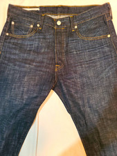 Levi's Men's 501 Series Straight Blue Denim Jeans Dark Wash Button Fly 5-Pocket