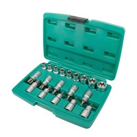 "1/2\" SteckschlüSselsatz 19Tlg Torx Chrom-Vanadium | Wiesemann 1893"