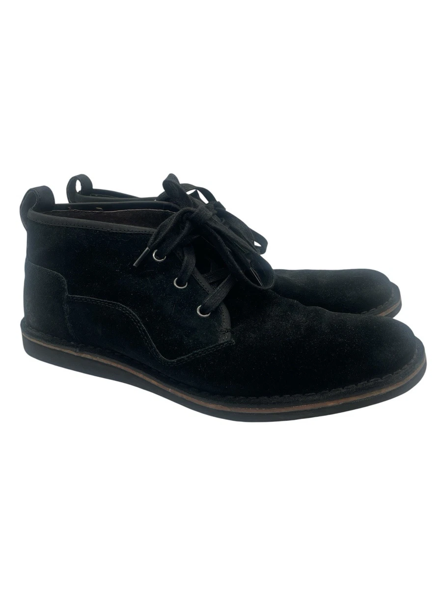JOHN VARVATOS STAR USA Black Suede Chukka Desert Boots Size 10M Lace Up F2241B3B John Varvatos Black Suede Boots for Men for Sale | Shop New  main image 2