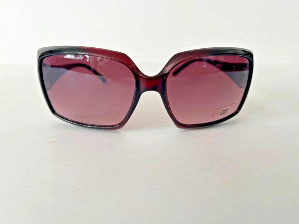 Gafas de sol DG de gran tamaño cuadradas envolventes marco negro/rosa negro/auricular calidad óptica Foto 4 de 4