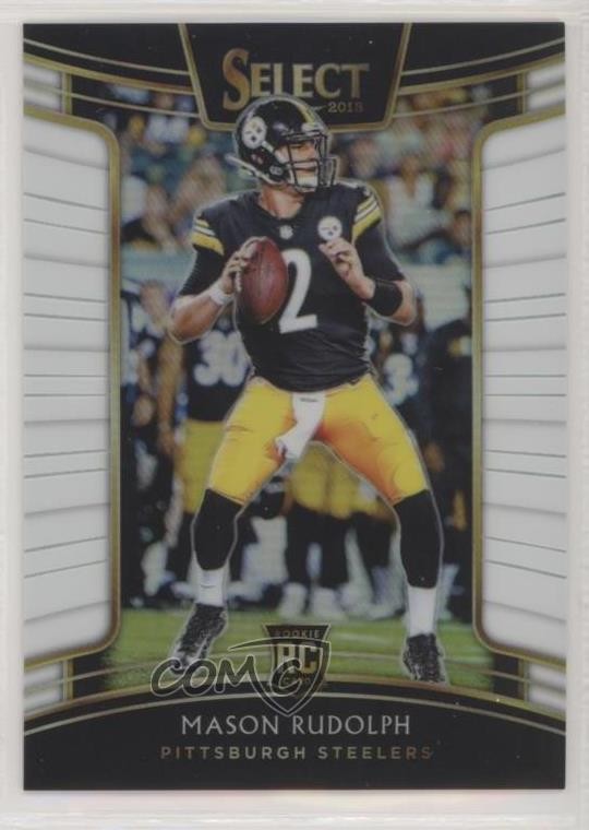 2018 Panini Select Concourse White Prizm 14/75 Mason Rudolph #12 sc2