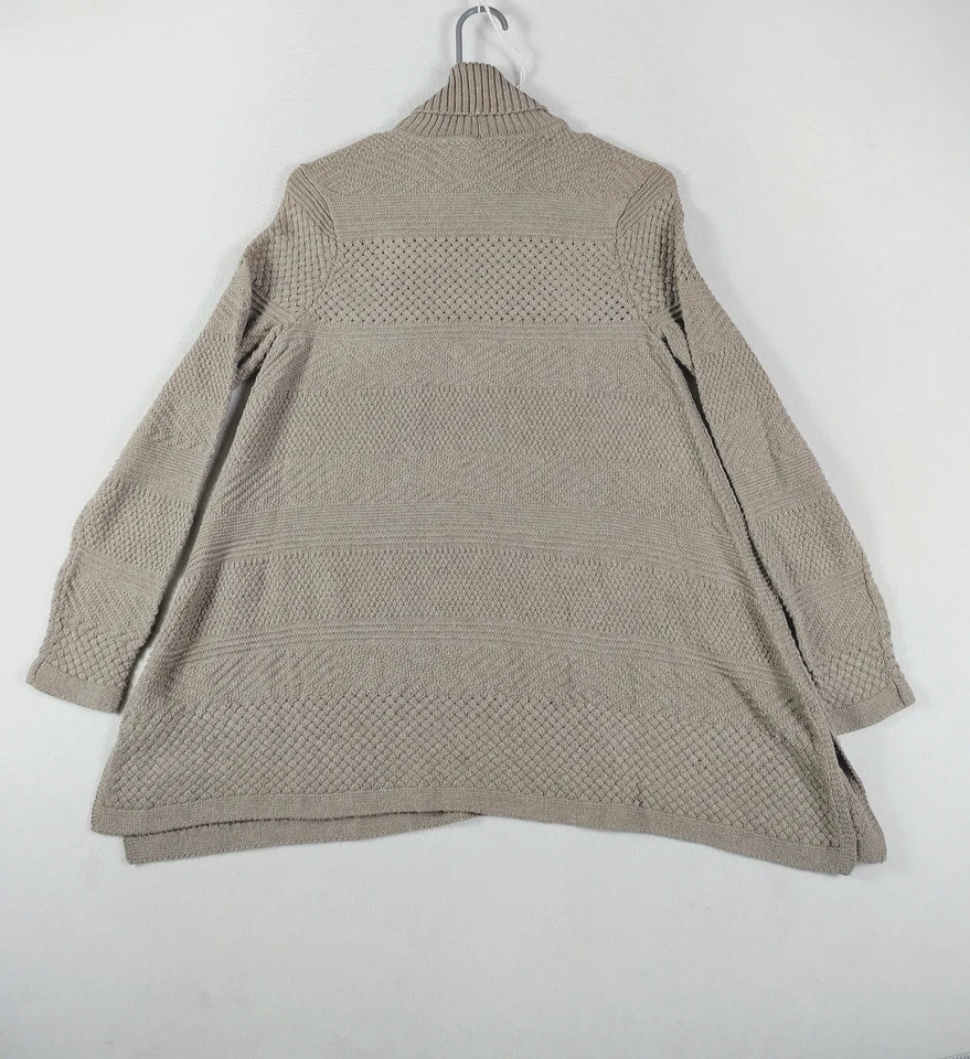 Eight Eight Eight Sweater Womens Small Beige Turtleneck Tunic Cabincore Cozycore - Image 3 of 4