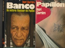 Henry Charriere  Banco  Papillon  2 geb. Bücher