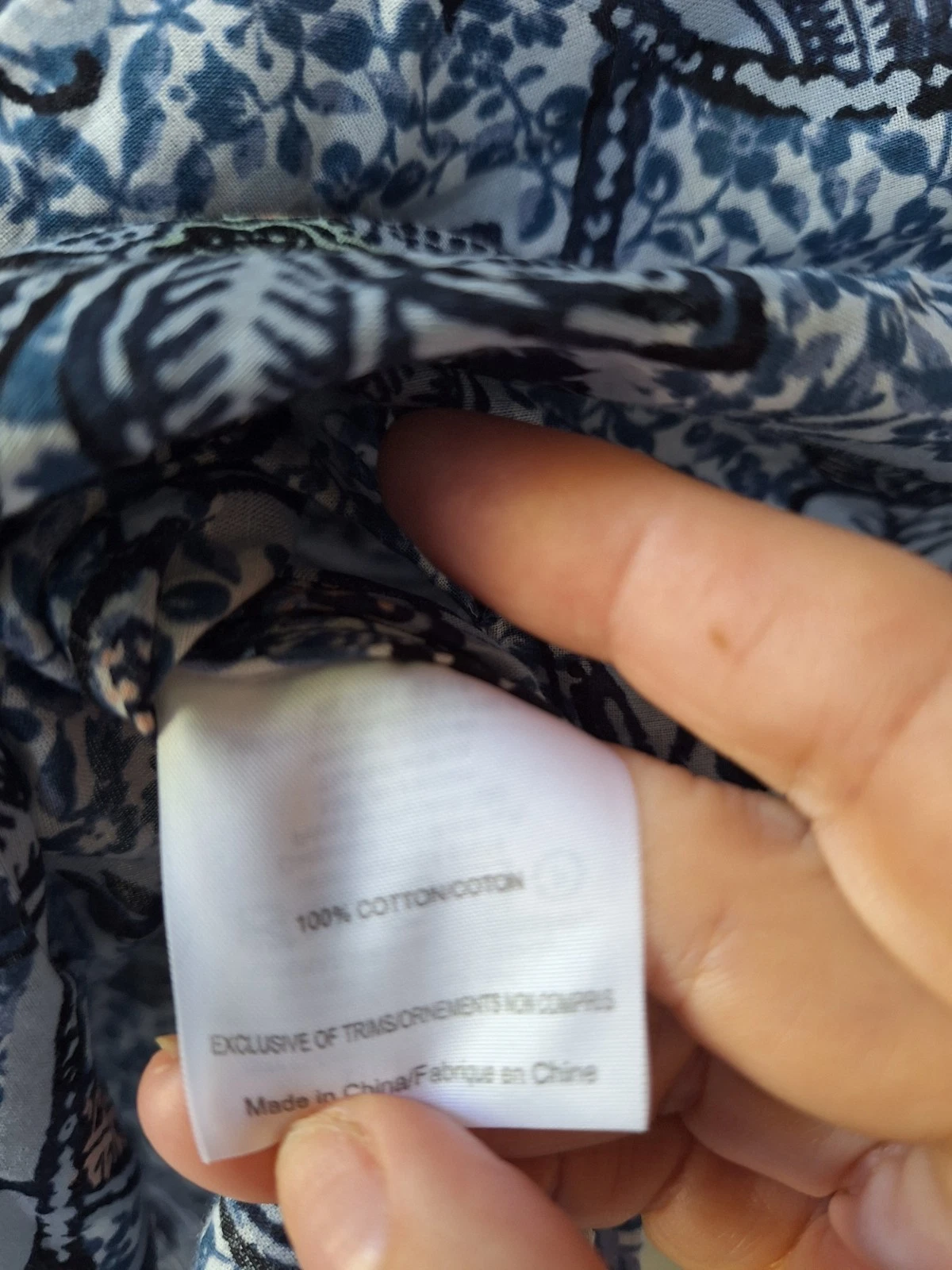 Camicetta tunica Tory Burch primaverile ricamata scollo a V floreale navy zip laterale taglia 8