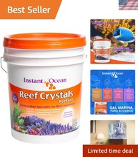 Aquarium Reef Crystals Salt for 160 Gallons - Supports Vibrant Coral Ecosystems