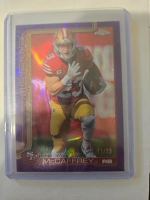 2025 Topps Chrome - Christian McCaffrey #263 Purple Refractor /75