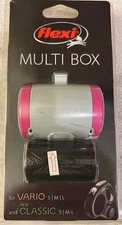 Multi-Box for Retractable Leashes - Poop Bag Dispenser, Treat Holder, Training