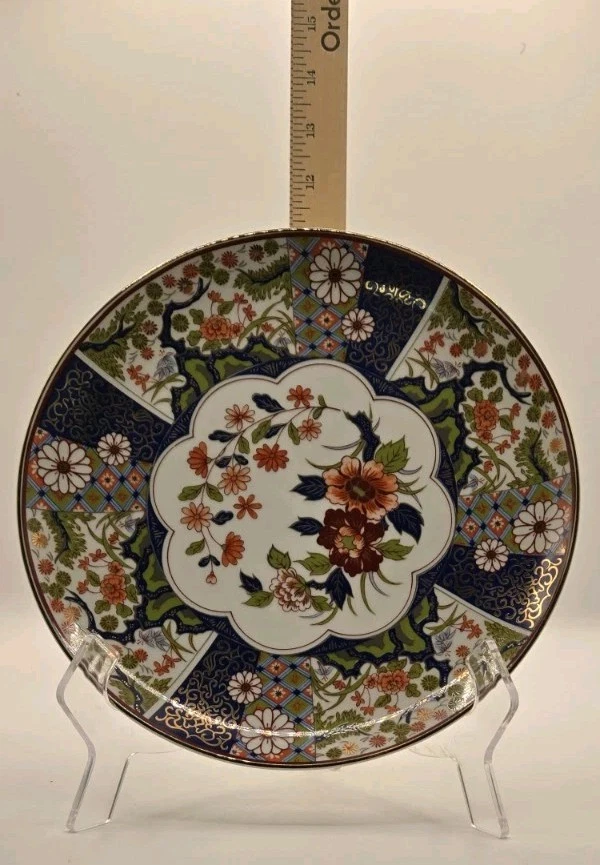 Antiguo Medallón China Exportación Familia Rosa Floral Plato TOYO Foto 3 de 4