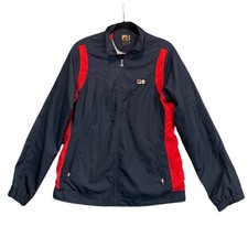 VTG FILA Sporty 100th Anniversary Centenario Windbreaker Jacket Navy Lining M