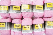 Regia Extra Twist Merino 4 ply sock knitting yarn shade 9351 pink 10 x 50g