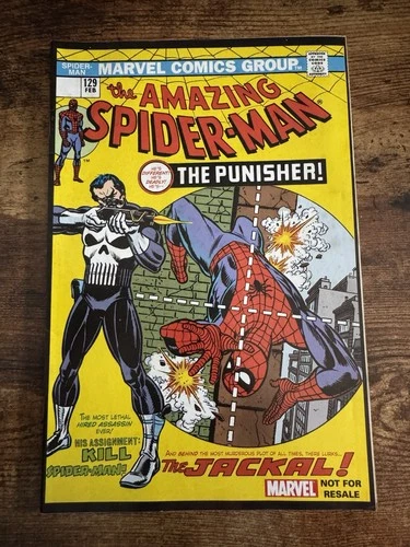 Amazing Spider-Man #129D (2004) Marvel Legends Reprint VF Punisher 1st App