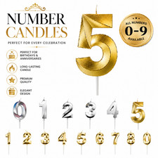 Cake Number Candle Birthday 0 to 9 Smokeless Slow Burn Anniversary Party Decor