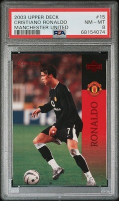 Cristiano Ronaldo 2003 Upper Deck PSA 8 Manchester United Rookie