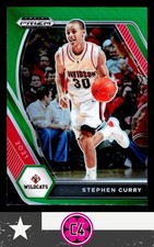 Stephen Curry 2021 Panini Prizm Draft Picks Green #56 Davidson Wildcats