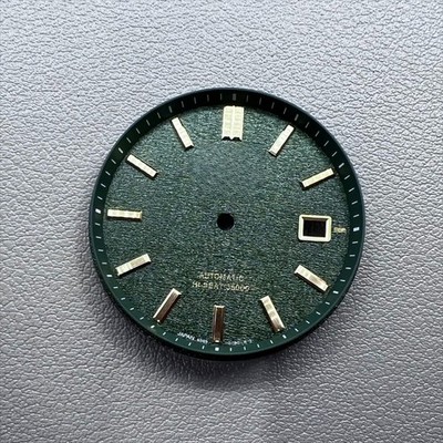 NO Lume Green Datejust  33mm Modified Watch Dial for NH35 NH36 Movement