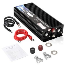 3000W Pure Sine Wave Inverter 12V DC to 110V AC, Car Power Inverter with Dual