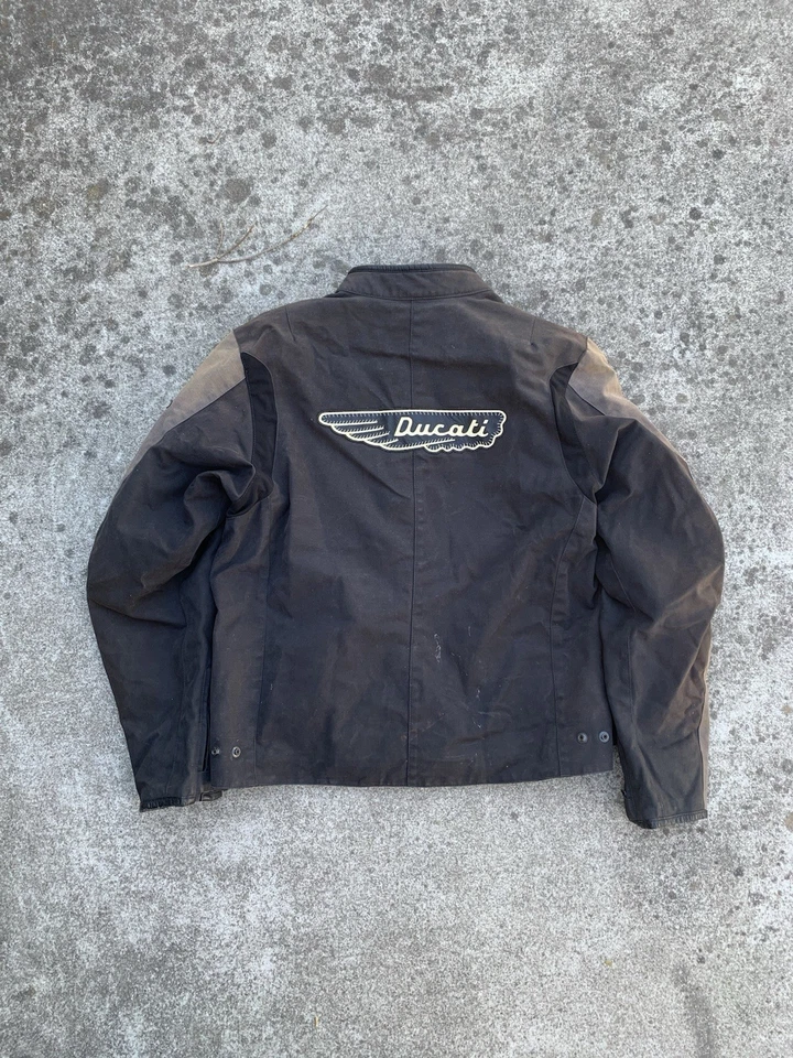 Rare Dainese Ducati Meccanica canvas Motorcycle Jacket - Image 4 of 4