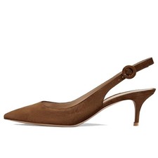 Divanne Slingback Pumps, Women's Pointed Toe Low Heel Sandals Slingback Strap...