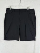 Eddie Bauer Shorts 14 Womens Black Bermuda 10” Nylon Stretch Quick Dry