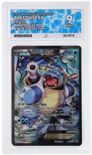 Pokémon TCG Blastoise EX XY122 2016 Black Star Promo Holo ACE Graded 9 MINT