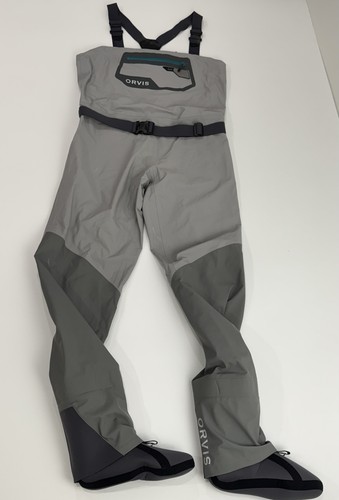 Orvis Ultralight Women's Convertible Wader Bibs Size Medium Tall Gray $398 - Picture 2 of 17