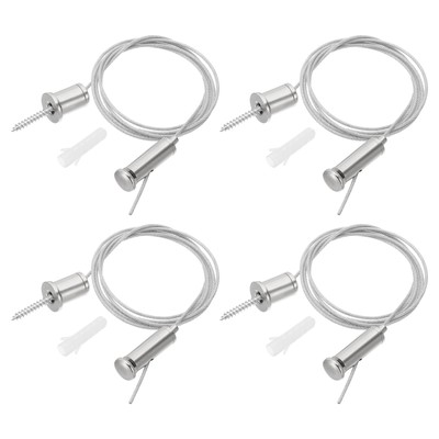 Decken-Hängedraht-Kabel-Set, 1m/3,3ft 4er Set Licht-Aufhängekabel-Set, Stil 2