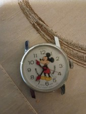 1970s Disney Mickey Mouse Swiss Watch O23S - Mechanical wind up 