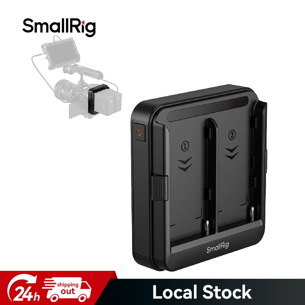 SmallRig Dual NP-F Battery Plate, Power Supply for D-Tap, DC, USB-C Ports