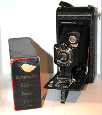 KODAK NO 1A AUTOGRAPHIC KODAK JR CAMERA 150mm f/7.7 Kodak lens 13338 BOXED
