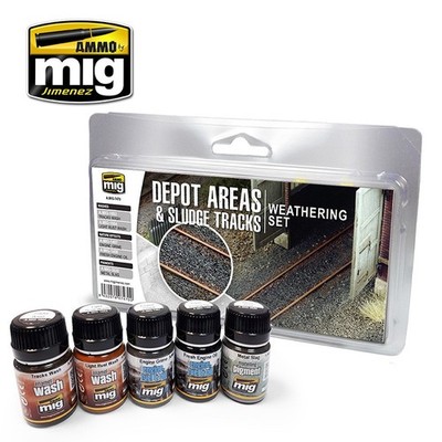 Ammo Mig Depot Areas & Sludge Tracks Weathering Set