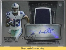 2013 Bowman Sterling Rookie Relics /200 Terrance Williams Auto READ 7m3