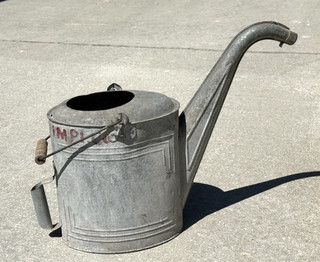 VTG Galvanized Steel Watering Can w/ Long Curved Neck Spout