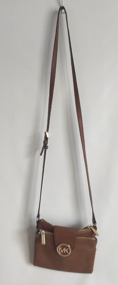 MICHAEL KORS Fulton Bellota Bandolera Bolso de Hombro Doble Cremallera Organizador Cartera Foto 4 de 4