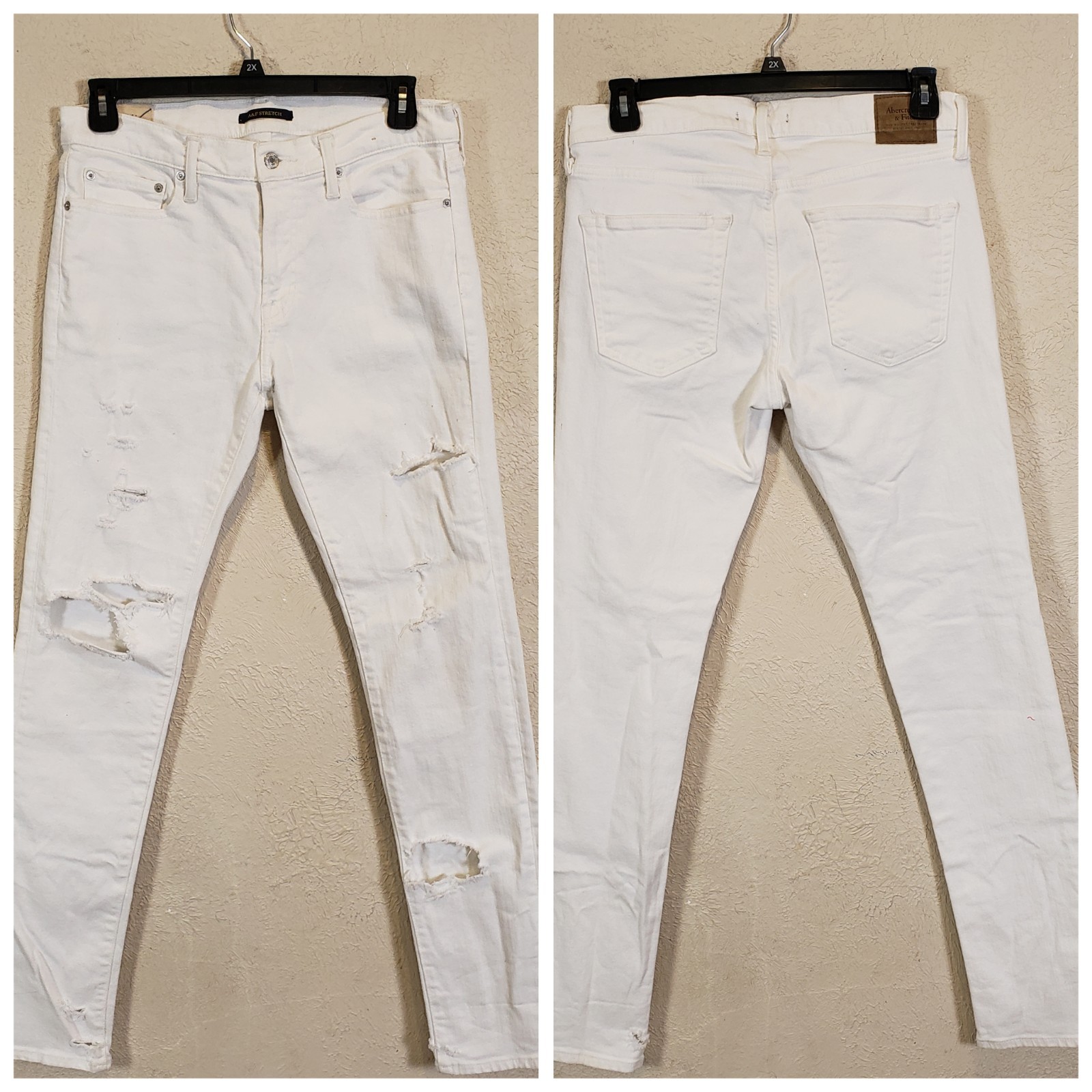 Abercrombie and Fitch Men's 90's Athletic Skinny Fit Jeans 32