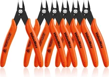 ValueMax 6PCS Diagonal Flush Cutter 5" Precision Side Cutter Plier Spring-loaded