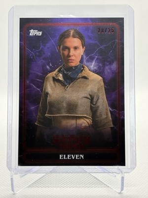 2025 Topps Stranger Things Season 5 Eleven Millie Bobby Brown Purple #/25