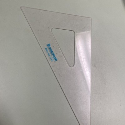 Staedtler Mars 45°/90° Plastic Drawing Triangle Ruler for Technical Drawing