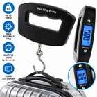 50KG Digital Luggage Scale Travel Suitcase Handheld Weighing Scale Strap Hook UK