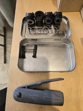 Complete Vintage Lee Hand Priming Tool w/ Screw in Shell Holders F, K, L & U