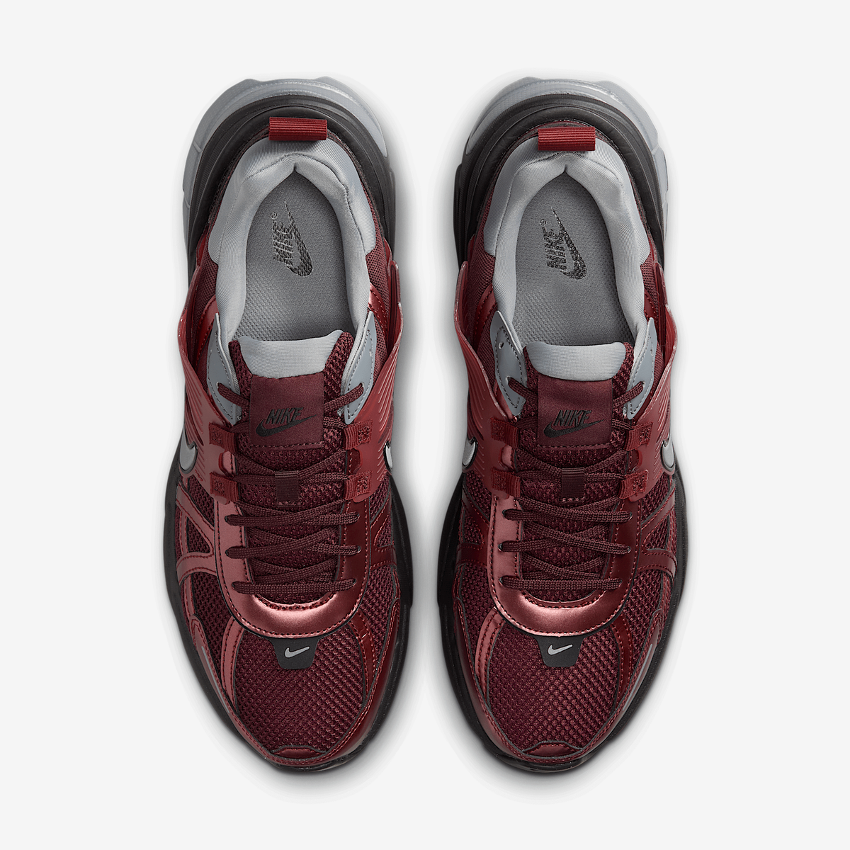 NIKE V2K Run HJ4497-600 Burgundy Crush Dark Team Red Cool Gray