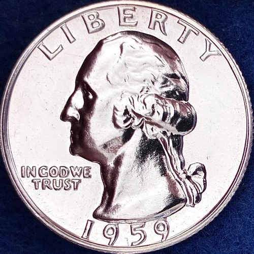 1959 Washington Silver Quarter Ch Proof