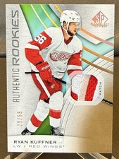 2019-20 Upper Deck SP Ryan Kuffner #140 Game Used 3CLR MEM RC Gold /65 Red Wings