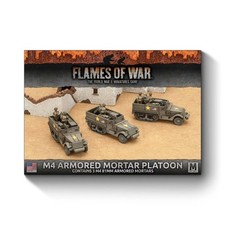 Flames of War UBX62 Mid War M4 81mm Armored Mortar Platoon (3) Gaming Miniatures