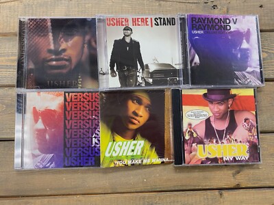 Usher CD Lot of 6! Versus My Way Raymond Stand Confessions Make Me