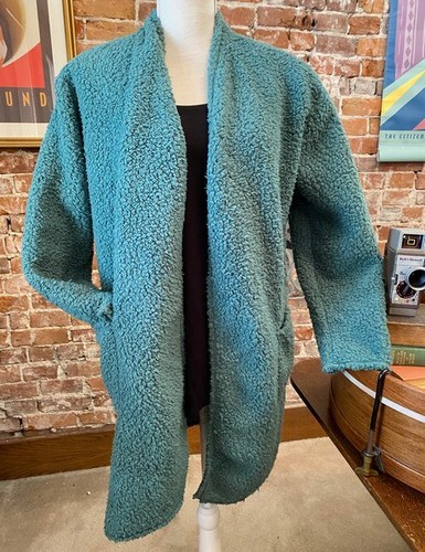 Cuddl Duds Juniper Green Sherpa Open 