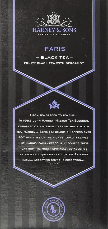 Cápsulas K-Cup de té negro Harney and Sons Paris, 4 x 24 (1 estuche) *ENVÍO GRATUITO* Foto 4 de 4